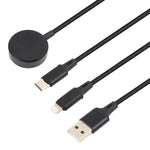 Cavo ricarica 3 in 1 per iPhone e Apple Watch 1 metro