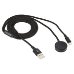 Cavo ricarica 2 in 1 per iPhone e Apple Watch 1 metro