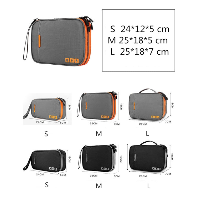 Custodia multifunzionale per accessori con chiusura zip 25x18x8 c