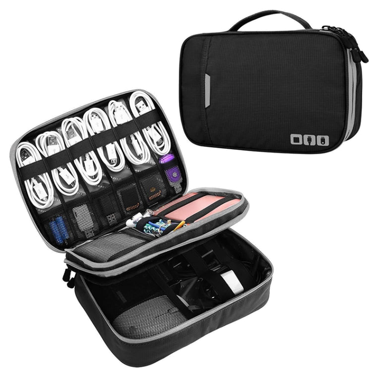 Custodia multifunzionale per accessori con chiusura zip 25x18x8 c