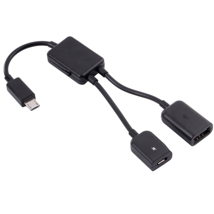 Cavo adattatore OTG Micro USB da 1 a 2 porte