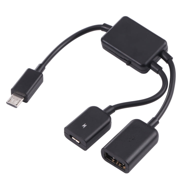 Cavo adattatore OTG Micro USB da 1 a 2 porte