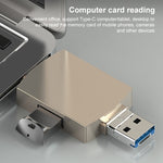 Lettore schede 3 in 1 USB-C a USB Micro USB OTG