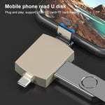 Lettore schede 3 in 1 USB-C a USB Micro USB OTG