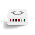 Stazione di ricarica wireless 7 in 1 compatibile Qi