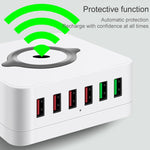 Stazione di ricarica wireless 7 in 1 compatibile Qi