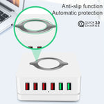 Stazione di ricarica wireless 7 in 1 compatibile Qi