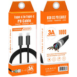 Cavo USB-C maschio a USB-C maschio 60W 1 metro intrecciato