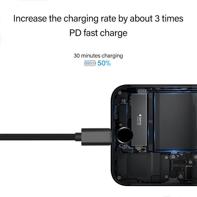 Cavo USB-C maschio a USB-C maschio 60W 1 metro intrecciato