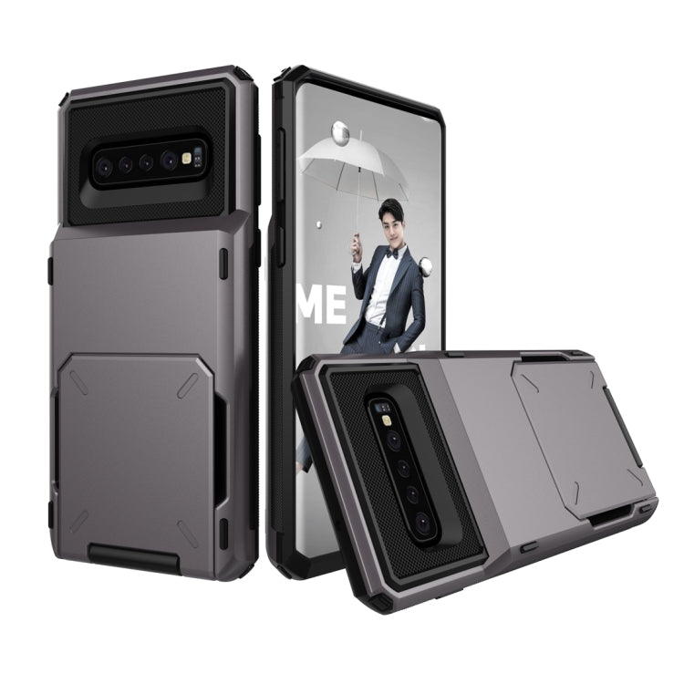 Custodia TPU con slot carte per Galaxy S10