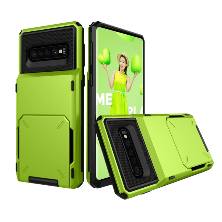 Custodia TPU con slot carte per Galaxy S10