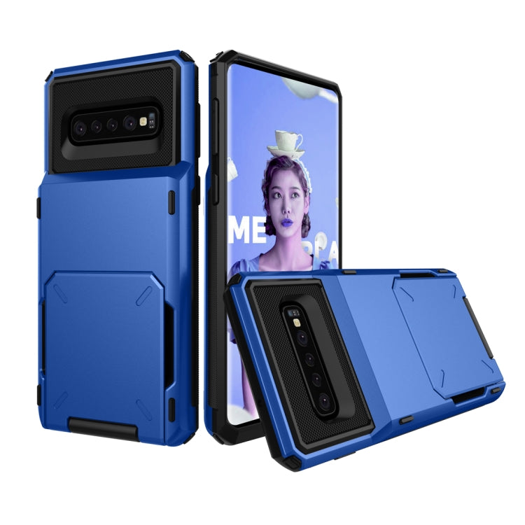 Custodia TPU con slot carte per Galaxy S10