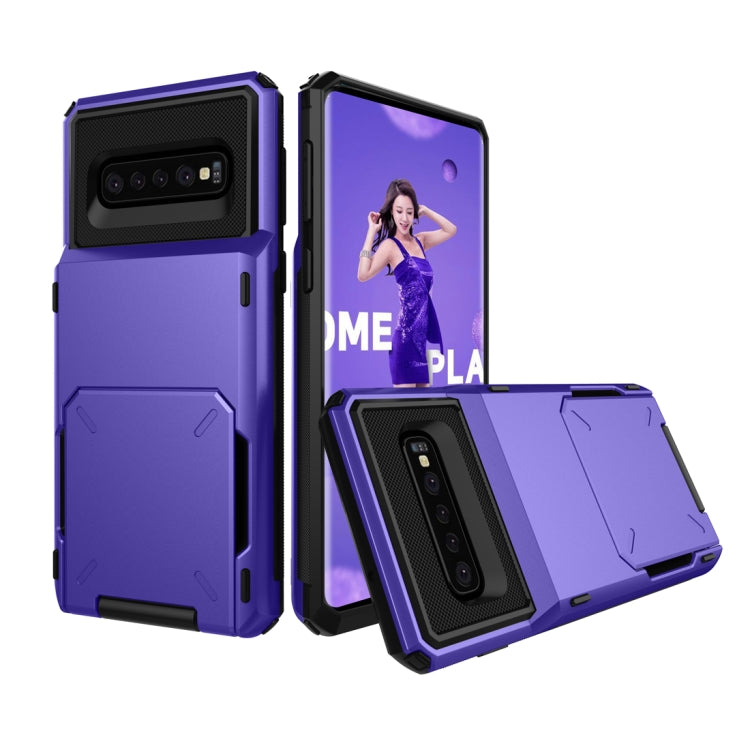 Custodia TPU con slot carte per Galaxy S10