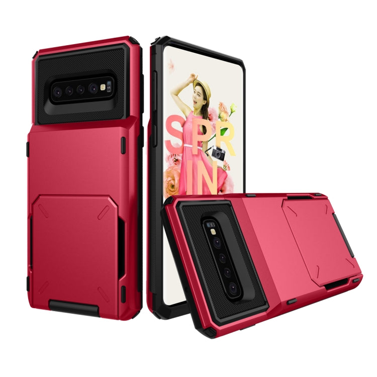 Custodia TPU con slot carte per Galaxy S10