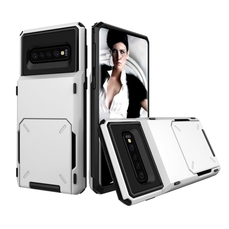 Custodia TPU con slot carte per Galaxy S10