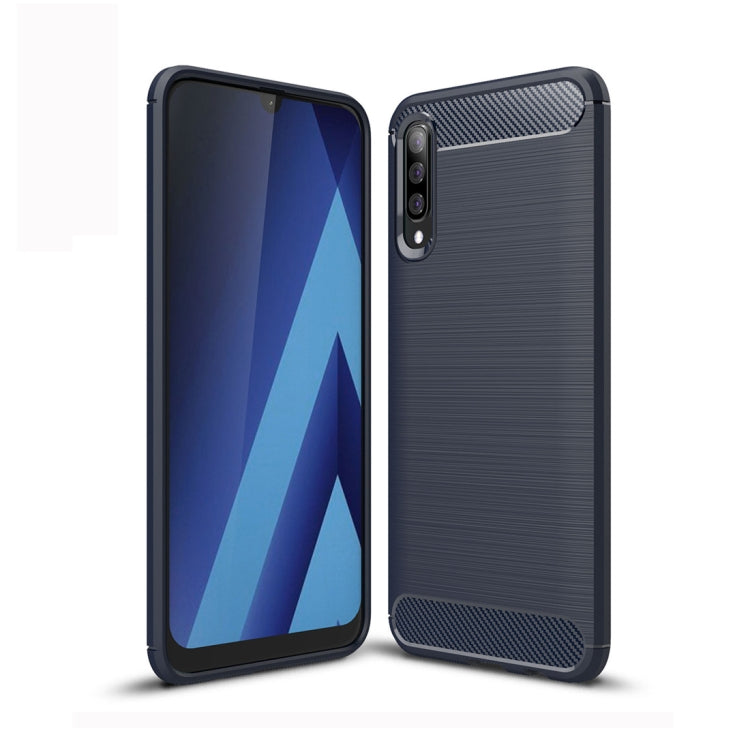 Custodia TPU effetto fibra di carbonio per Samsung Galaxy A50