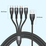 Cavo 4 in 1 USB-C 66W Ricarica Rapida 1,2m