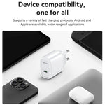 Caricabatterie rapido Yesido YC57 PD 20W USB-C con spina europea