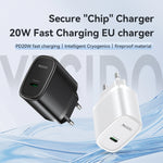 Caricabatterie rapido Yesido YC57 PD 20W USB-C con spina europea