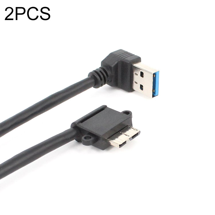 Cavo ricarica USB 3.0 gomito maschio a micro USB 27 cm