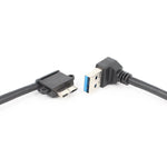 Cavo ricarica USB 3.0 gomito maschio a micro USB 27 cm