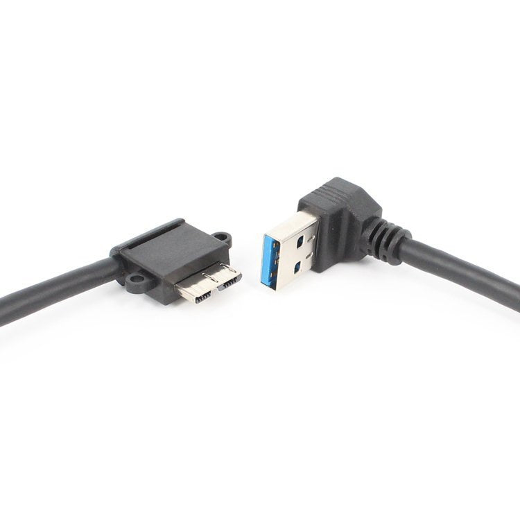 Cavo ricarica USB 3.0 gomito maschio a micro USB 27 cm