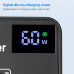 Caricabatterie rapido USB 12V con display digitale