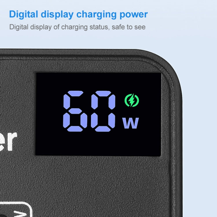 Caricabatterie rapido USB 12V con display digitale