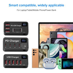 Caricabatterie rapido USB 12V con display digitale
