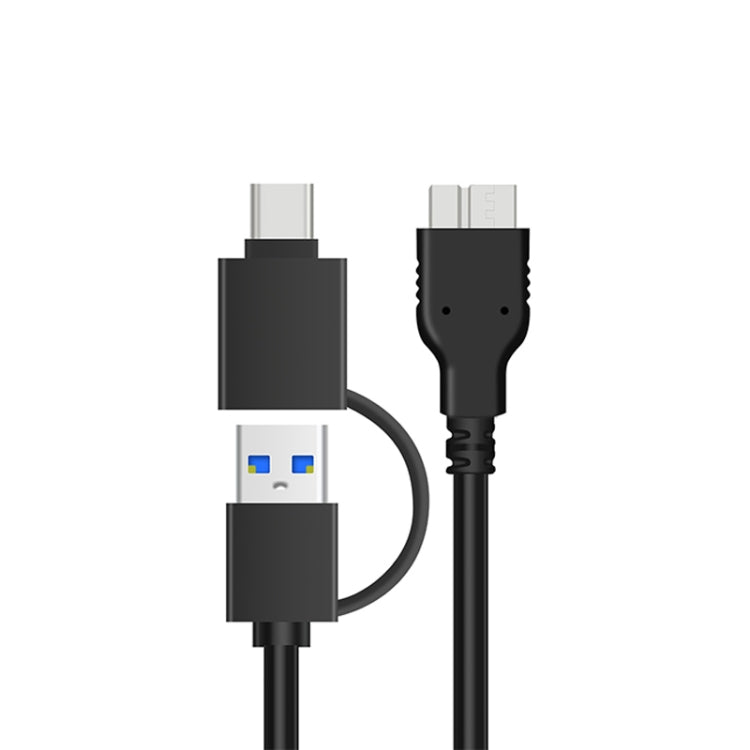 Custodia per disco rigido esterno 2,5" USB 3.0 con cavo 2 in 1