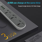 Multipresa da viaggio LDNIO SC3301 con 3 USB e 3 prese - immagine 12