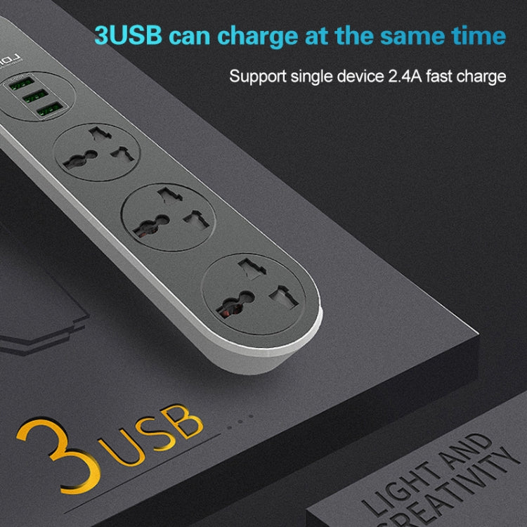 Multipresa da viaggio LDNIO SC3301 con 3 USB e 3 prese - immagine 12