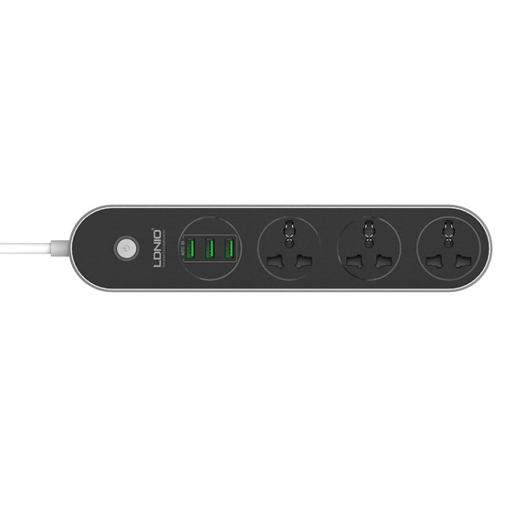 Multipresa da viaggio LDNIO SC3301 con 3 USB e 3 prese - immagine 3