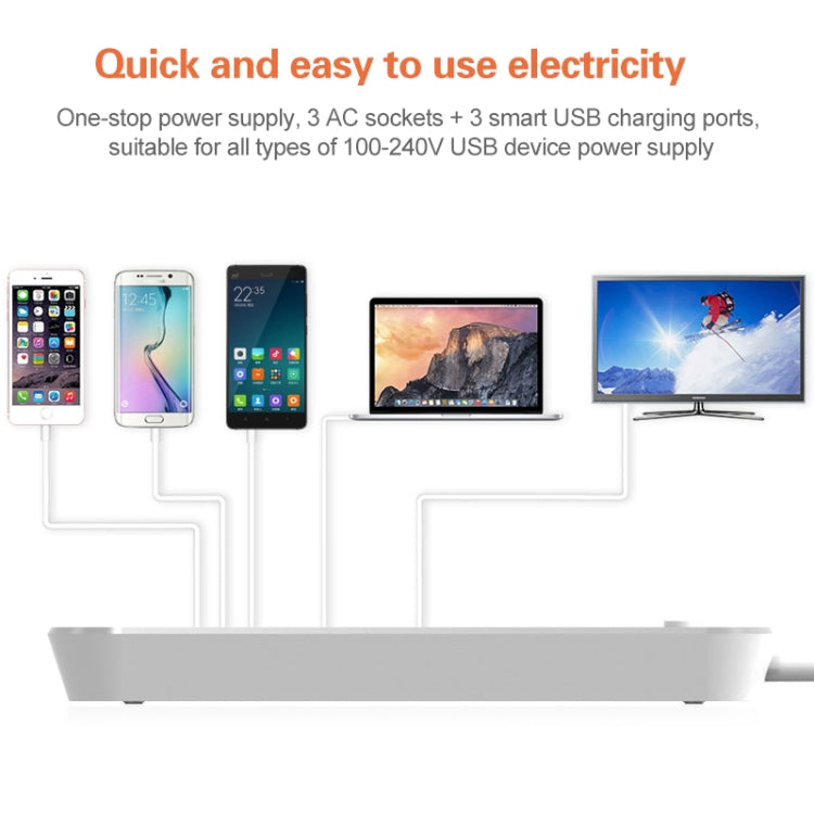 Multipresa da viaggio LDNIO SC3301 con 3 USB e 3 prese - immagine 6