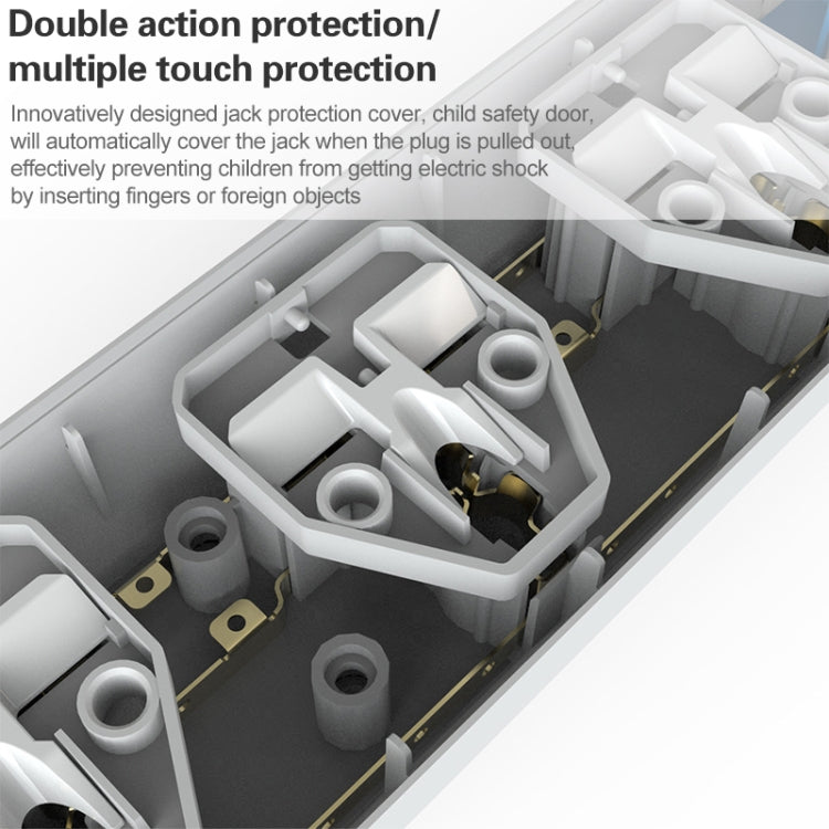 Multipresa da viaggio LDNIO SC3301 con 3 USB e 3 prese - immagine 8