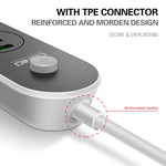 Multipresa da viaggio LDNIO SC3301 con 3 USB e 3 prese - immagine 9