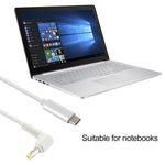 Cavo di ricarica USB-C per laptop 5,5 x 2,5 mm, 1,5 m - immagine 5