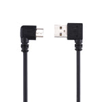 Cavo ricarica USB a micro USB 24 cm con doppio gomito