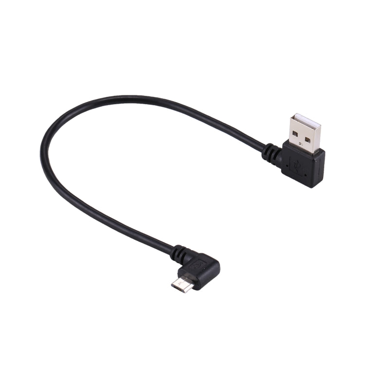 Cavo ricarica USB a micro USB 24 cm con doppio gomito