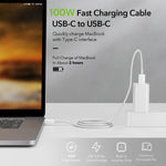 Cavo ricarica rapida USB-C 5A 1,5 m compatibile iPhone 15/16
