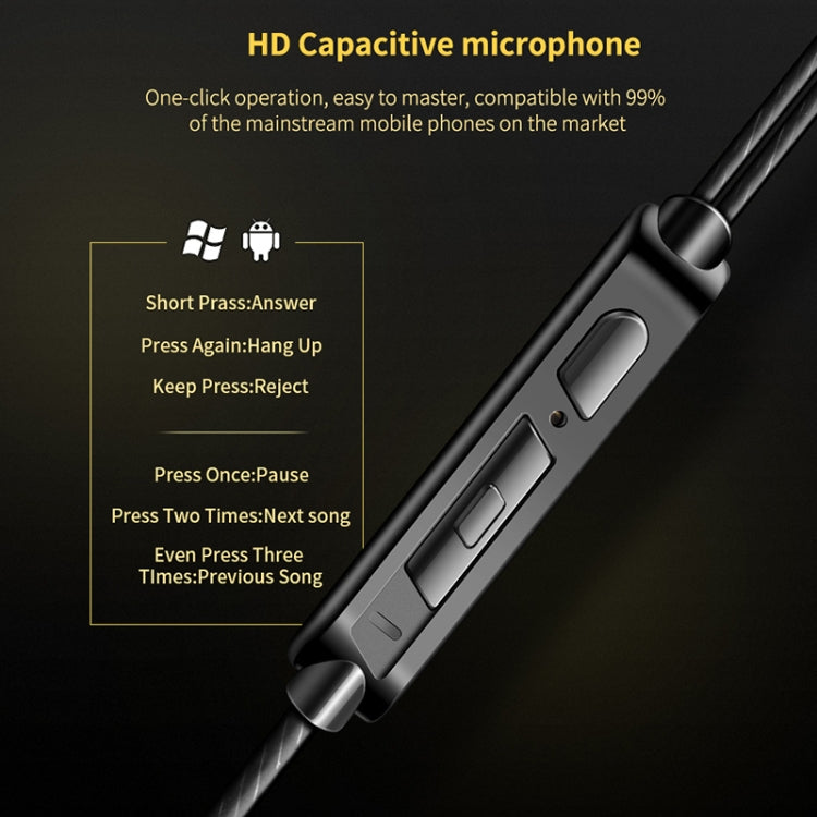 Cuffie QKZ CK3 HIFI Intrauricolari con Microfono HD