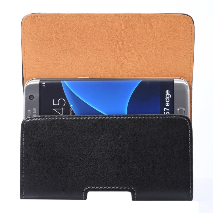 Custodia in pelle con chiusura verticale per Galaxy S7 Edge