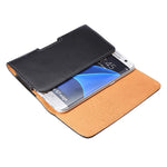 Custodia in pelle con chiusura verticale per Galaxy S7 Edge