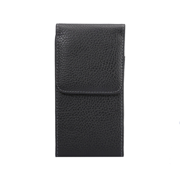 Custodia marsupio in pelle per Galaxy S7 Edge nero