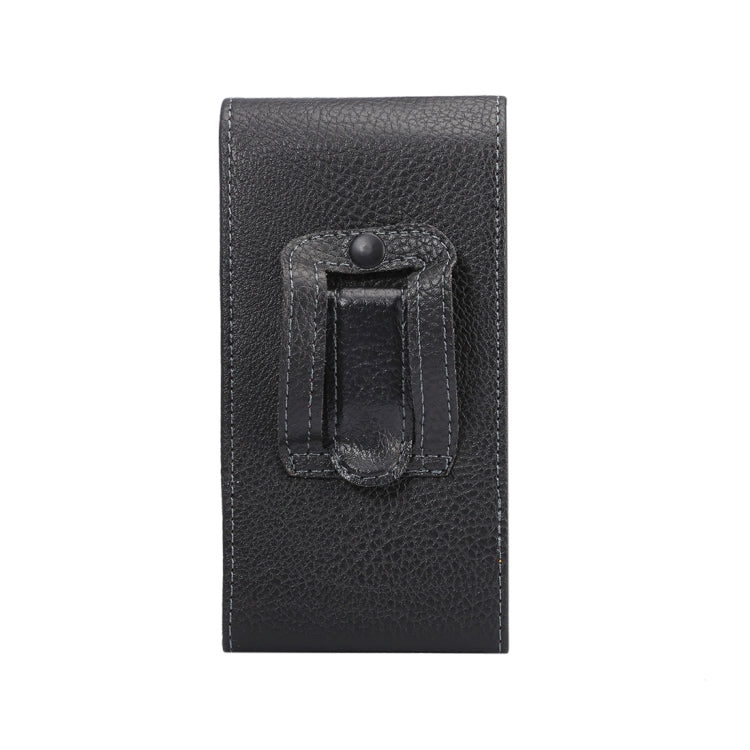 Custodia marsupio in pelle per Galaxy S7 Edge nero