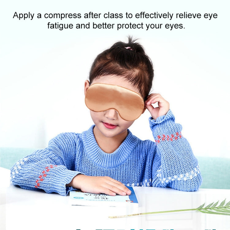Maschera occhi riscaldante in seta con ricarica USB