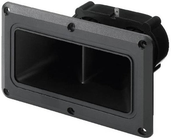 Doppio Tweeter piezo a tromba 200W nero