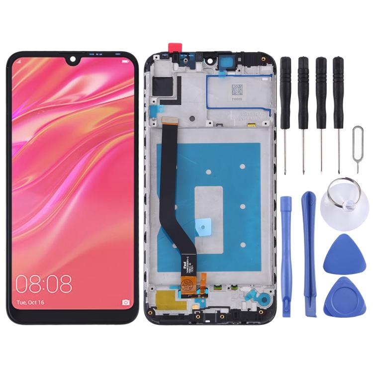Schermo LCD e digitalizzatore assemblato completo con cornice per Huawei Y7