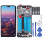 Schermo LCD e digitalizzatore assemblaggio completo con cornice per Huawei P20