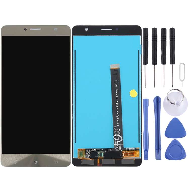 Schermo LCD OEM per Asus ZenFone 3 Deluxe ZS550KL / Z01FD con digitalizzatore Oro SP3014J C2065